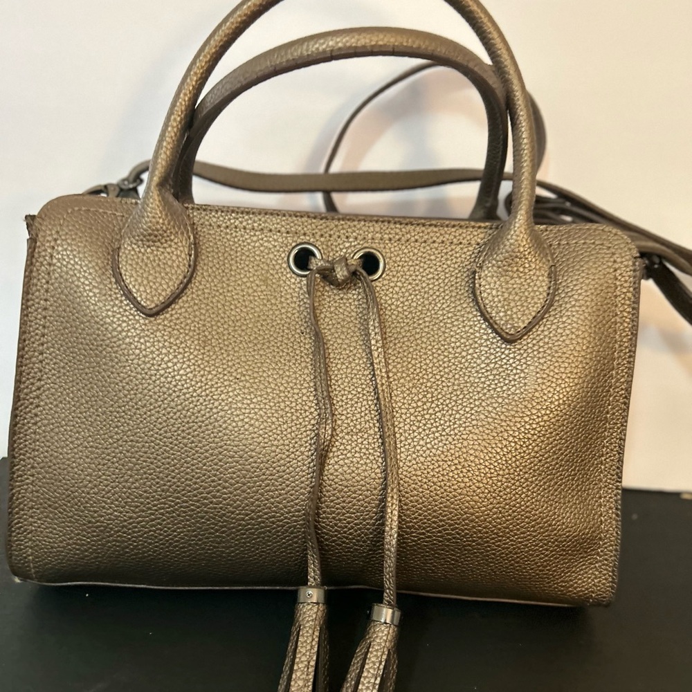 Jessica Simpson Metallic Brown Satchel